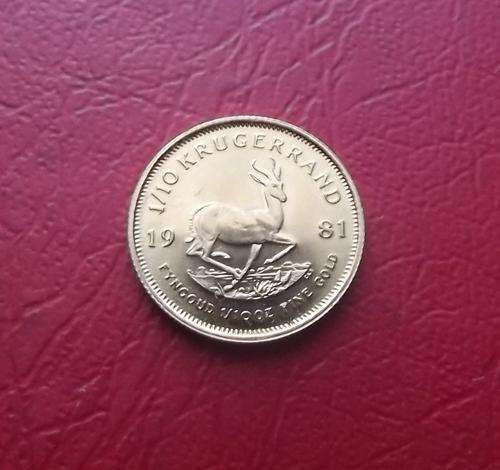 GOLD special!!! One Tenth Ounce (1/10oz) Kruger Rand of 1981. Scarce!!!