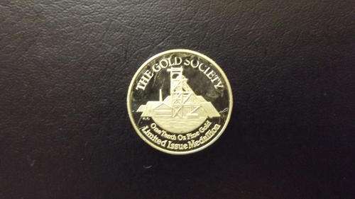 GOLD!!! 1/10th oz Proof Krugerrand Anniversary Gold Society Medallion of 1980.  Seldom seen!