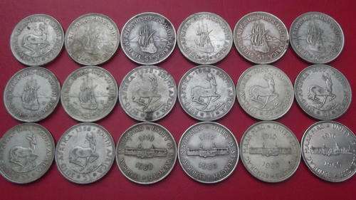 18 x Big Union Crowns.  1951 - 1960.  254.52 grams of pure silver - 8 Oz silver!!!  R1 Start!