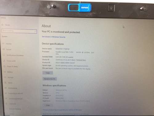 Clean Silver hp EliteBook 8540p i7 - M620 Laptop (i7 Dual Core) NVIDIA® NVS 5100M Win 10 Pro