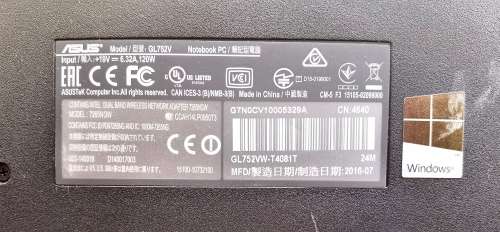 ASUS ROG GL752VW GAMING LAPTOP