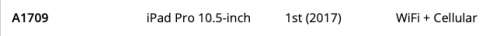 APPLE iPAD PRO 64GB - 10.5` - LIKE NEW