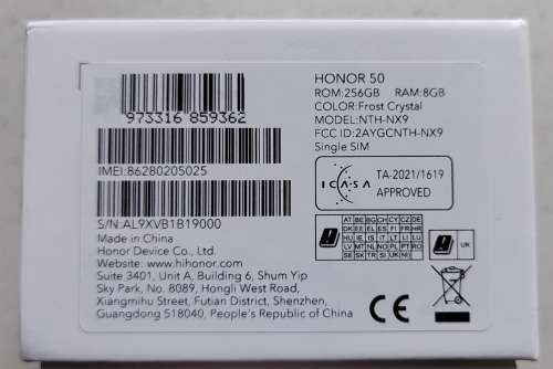 HONOR 50 5G - NEW CONDITION - BOXED