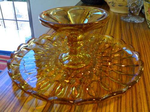 Snack Set - Amber Glass