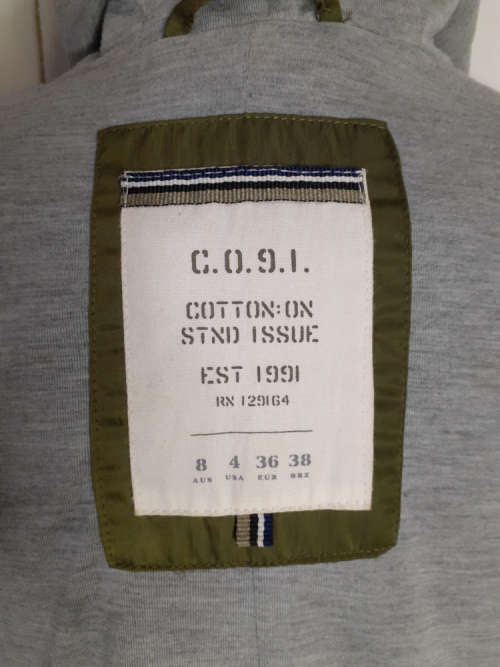 ARMY GREEN COTTON ON PARKA JACKET