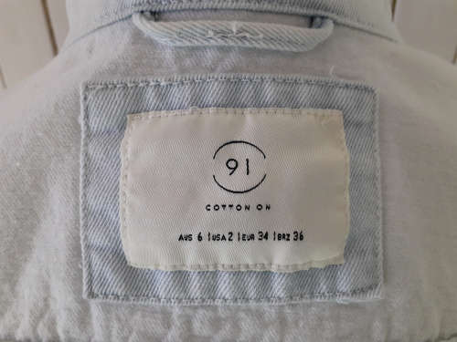 COTTON ON DENIM JACKET WITH STUNNING EMBROIDERY DETAIL