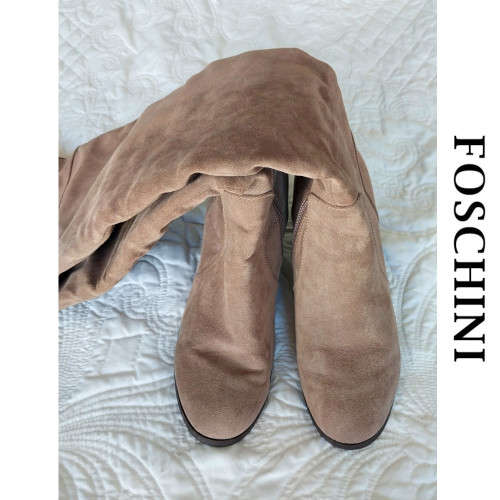 FOSCHINI OVER THE KNEE THIGH HIGH BOOTS (FAWN)