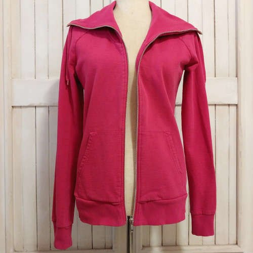 H&M FUNNEL NECK SWEATSHIRT (BRIGHT PINK)