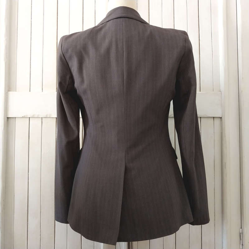 TRUWORTHS FINNIGANS PIN STRIPE BLAZER - DARK GREY