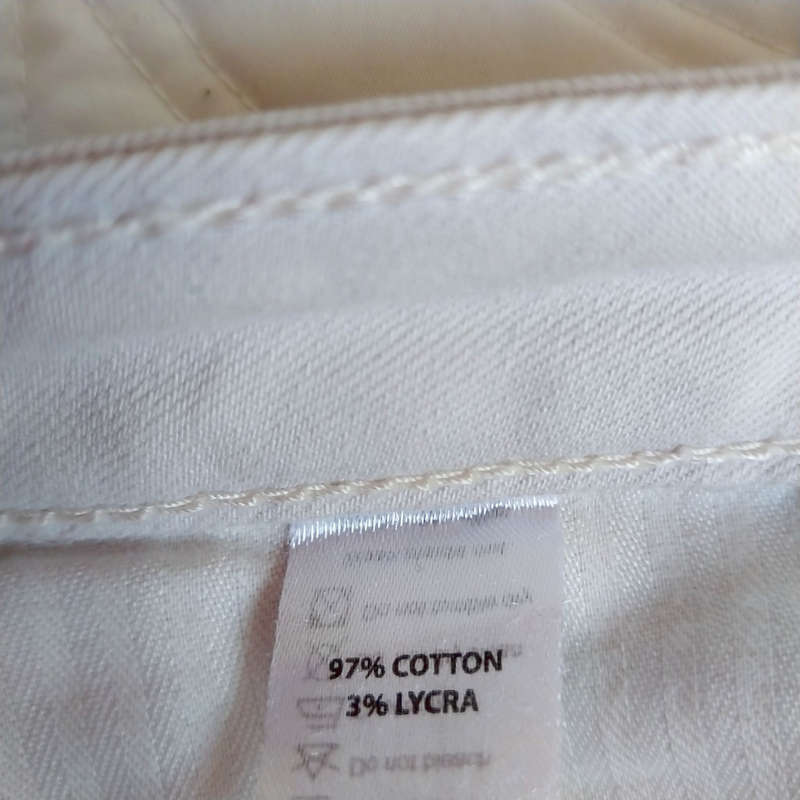 FOSCHINI NEWS DENIM LOW-RISE SUPER SKINNY STRETCH JEANS - CREAM/ECRU