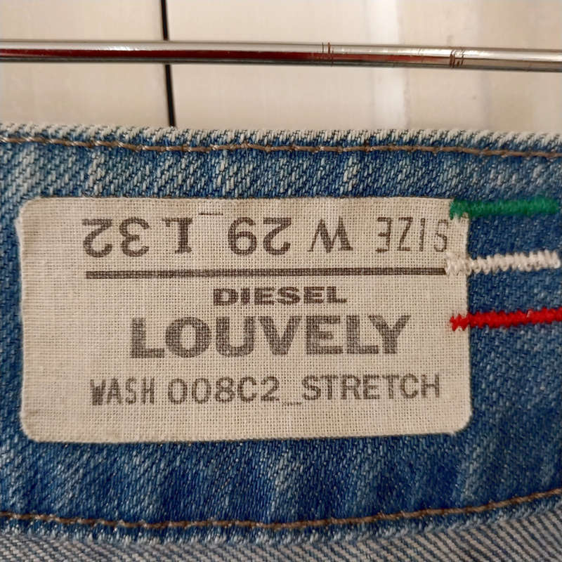 DIESEL LOUVELY MID-RISE STRETCH BOOTLEG JEANS W29 - VINTAGE WASH