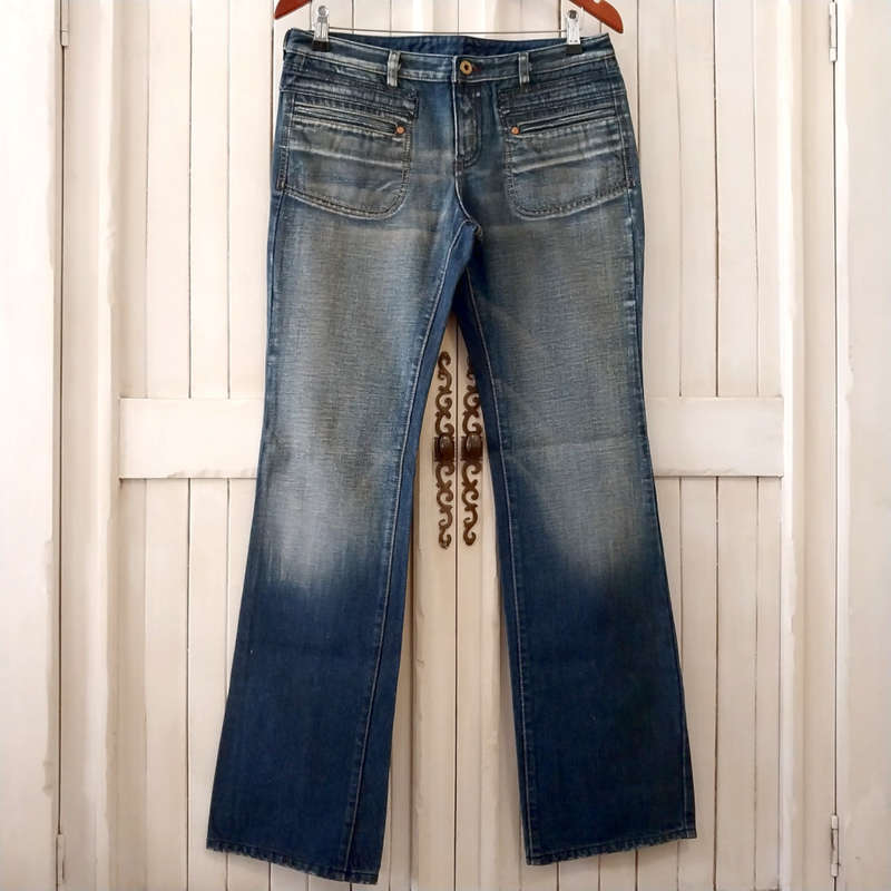 DIESEL MID-RISE BOOTLEG JEANS W30 - VINTAGE DARK WASH