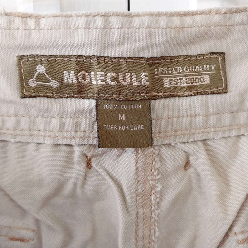 IMPORTED MOLECULE LOW-RISE CARGO/UTILITY PANTS (SMALL) - STONE