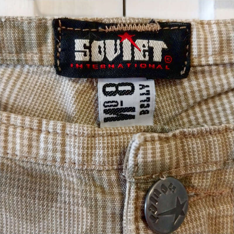 SOVIET LOW-RISE CAMO FLARE LEG JEANS W30 - CAMO