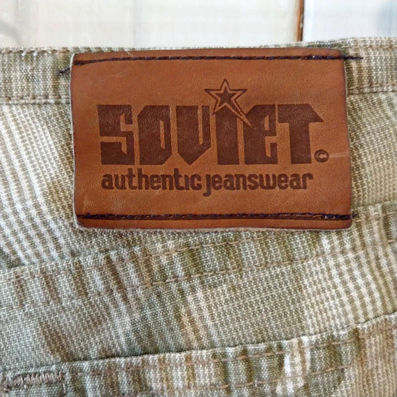 SOVIET LOW-RISE CAMO FLARE LEG JEANS W30 - CAMO