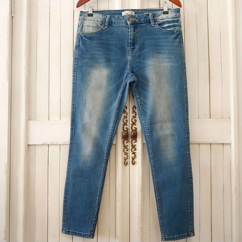 OLD KHAKI MID-RISE STRETCH SKINNY JEANS - VINTAGE WASH