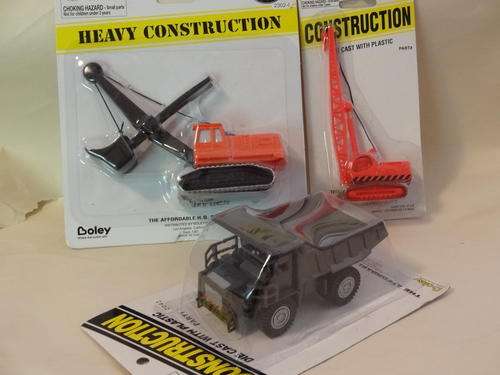 Assortment of Boley 1:87 (HO Scale) Mining / Construction Vehicles