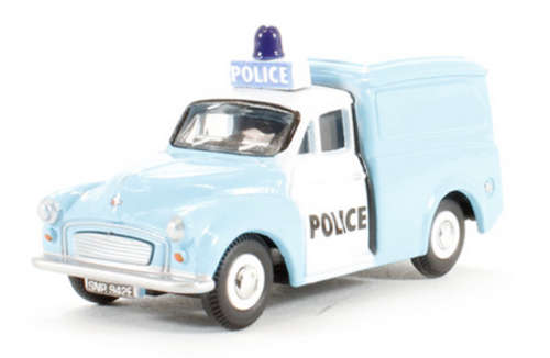 Oxford Diecast 76P008LB Morris Minor van 'Police Panda' light bar on cab roof