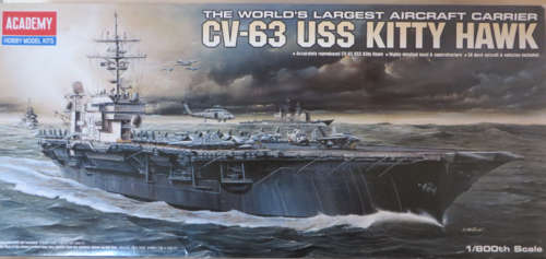 Academy CV-63 USS Kitty Hawk Aircraft Carrier in 1:800 Scale
