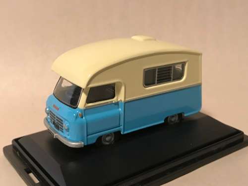 Oxford Diecast 76JA005 Austin J2 Paralanian (camper van) in blue and cream livery