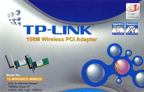 TP-Link TL-WN651G 108Mbps Super G Wireless PCI Adapter
