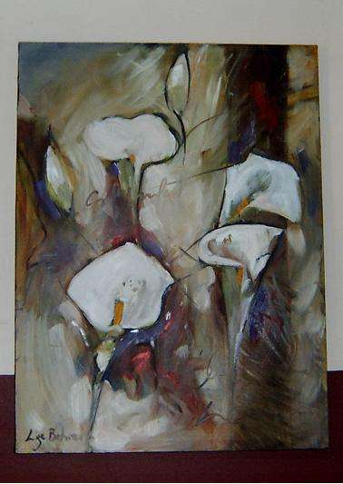 Flowers by Lize Behrens - well known freestate artist - nice to have
