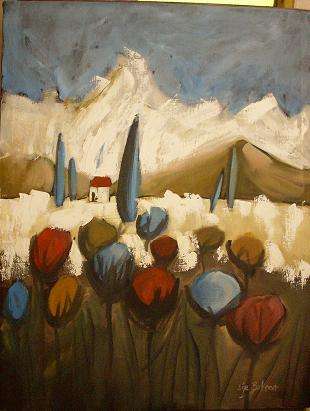 Stock clearance - one week - Landscape - Lize Behrens - new style - 80cm x 60cm x 4.5cm