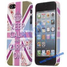 Keep Calm And Carry On - Iphone 5 cover
