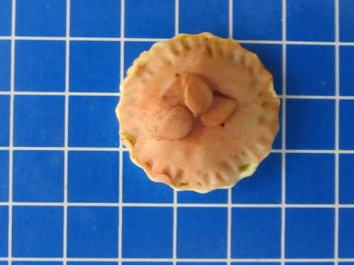 Dollhouse Miniature hand made food 1:12" scale - pie