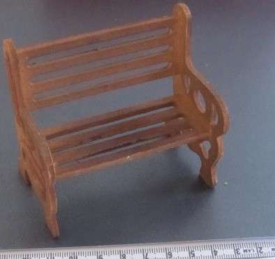 Dollhouse Miniature hand made food 1:12" scale outside bench