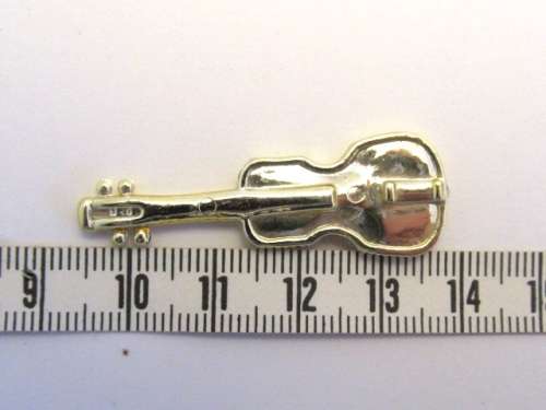 Miniature gold guitar