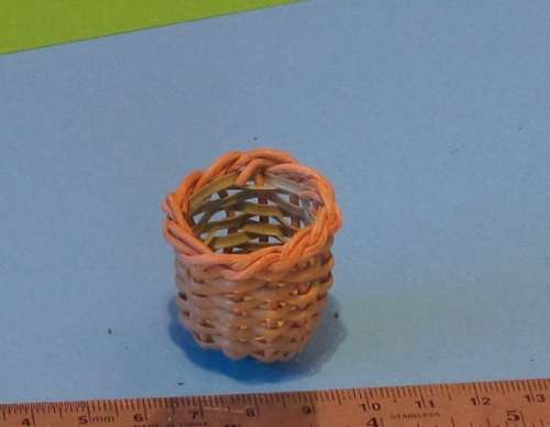 Miniature Dollhouse 1/12"  scale - waste paper basket