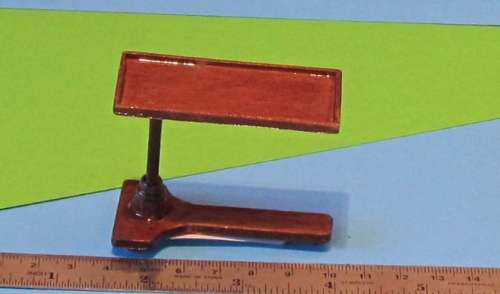 Miniature Dollhouse 1/12"  scale - bedside tray - hand made out of wood
