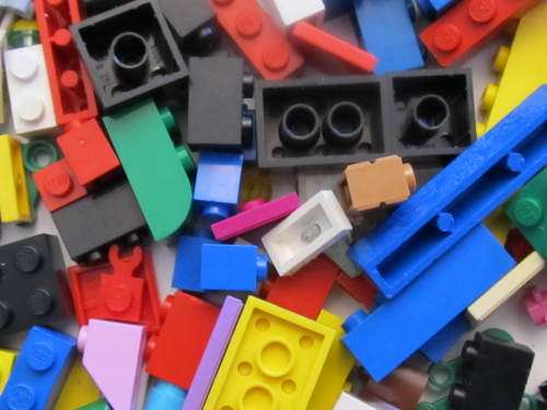 Large lot of lego bricks and bits