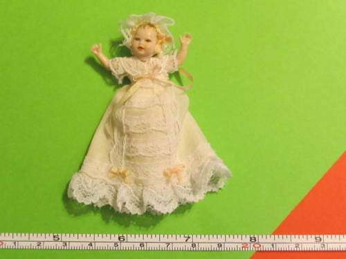 Miniature Dollhouse 1/12"  scale - Heifi Ott baby doll