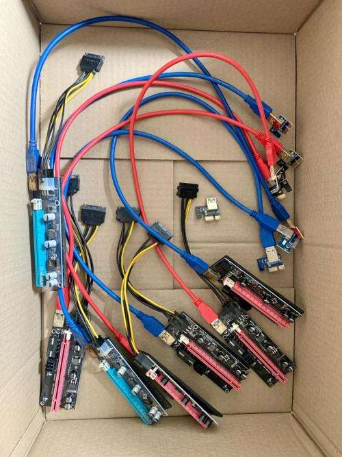 7 x Mining Risers for Graphics Card
