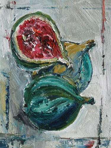 "Vars Vye" 200 x 150mm Ready to hang! Oil by IRMA DE WAAL