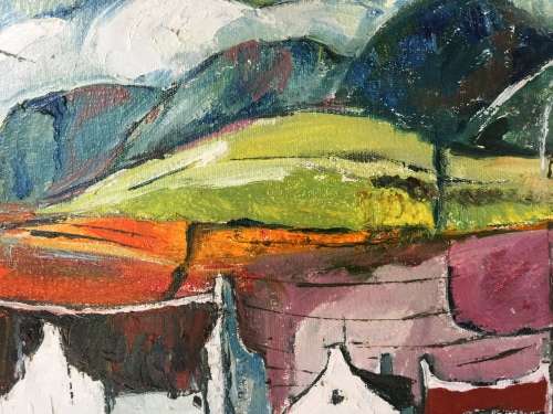 Vineyards Paarl  400 x 500mm Colourful!