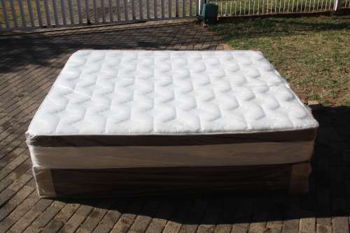New Restonic choose between Queen/Double Size Eurotop Base and Mattress Set