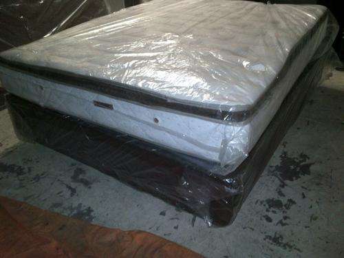 New Restonic Queen/Double Size Eurotop Base and Mattress Set
