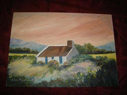 42x30cm Patty Mynhardt , pragtige toeneel, olie op bord