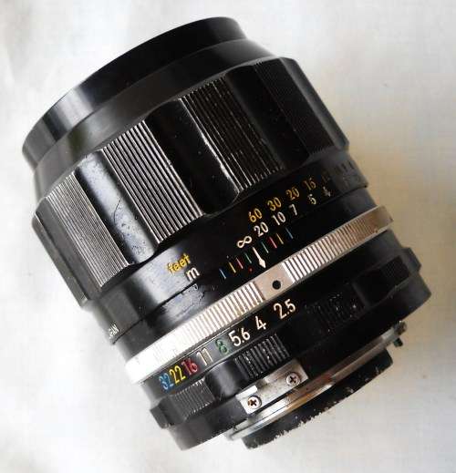 CAMERA LENS-NIKKOR-P-C AUTO- 1:2.5 f=105 MM-NIKON-EXCELLENT COSMETIC CONDITION