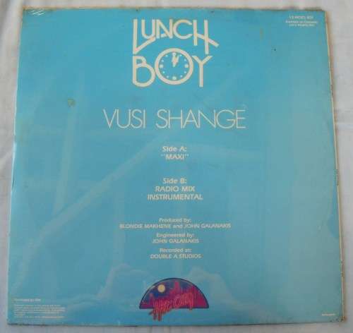 VUSI SHANGE - LUNCH BOY - 12" MAXI - SOUTH AFRICA - MINT / EXC SEALED - RARE
