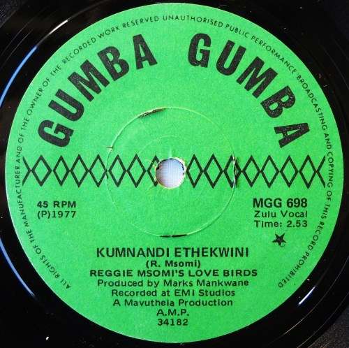 REGGIE MSOMI'S LOVE BIRDS - KUMNANDI ETHEKWINI / UZWAKANJANI - 7 SINGLE 45 - SOUTH AFRICA - EXC