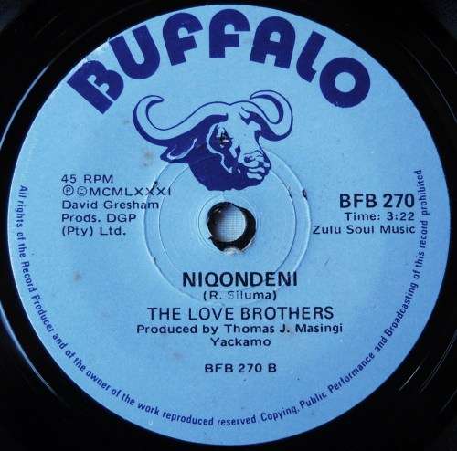 THE LOVE BROTHERS - LIXOSHWA LI BHEKILE / NIQONDENI - 7 SINGLE 45 - SOUTH AFRICA - EXC UNPLAYED