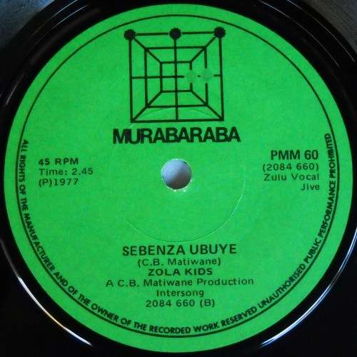 ZOLA KIDS - UTLA KABUHLALI / SEBENZA UBUYE - 7 SINGLE 45 - SOUTH AFRICA - EXC UNPLAYED
