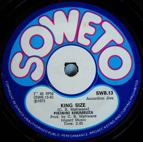 PIKININI KHUMBUZA - JACKPOT / KING SIZE - 7 SINGLE 45 - SOUTH AFRICA - EXC UNPLAYED