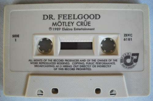 MOTLEY CRUE - DR. FEELGOOD - CASSETTE TAPE - SOUTH AFRICA - VG