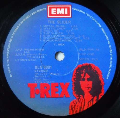 T-REX - THE SLIDER - LP - SOUTH AFRICA - VG+ / VG