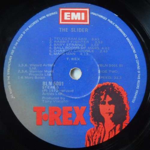 T-REX - THE SLIDER - LP - SOUTH AFRICA - VG+ / VG